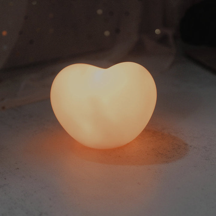 LuvSphere Silikonowa Lampka LED na Noc | W Kształcie Serca | Lampa Stołowa | Ciepłe Światło Nastrojowe | Dekoracyjna