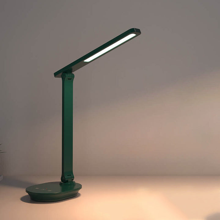 Nowoczesna podwójna składana lampa biurkowa LED do pielęgnacji oczu, bezprzewodowa, ładowalna