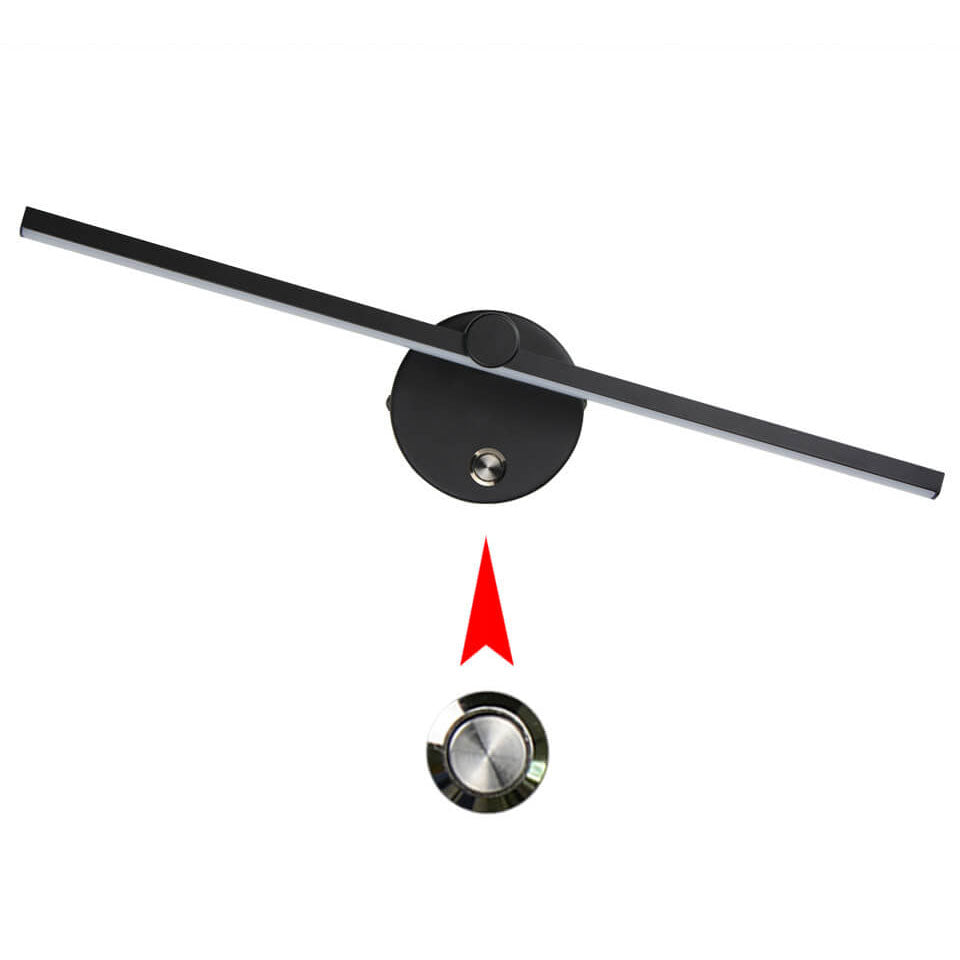 Nordycki Minimalistyczny Aluminiowy Długi Włącznik LED Lampa Lustro Ścienne