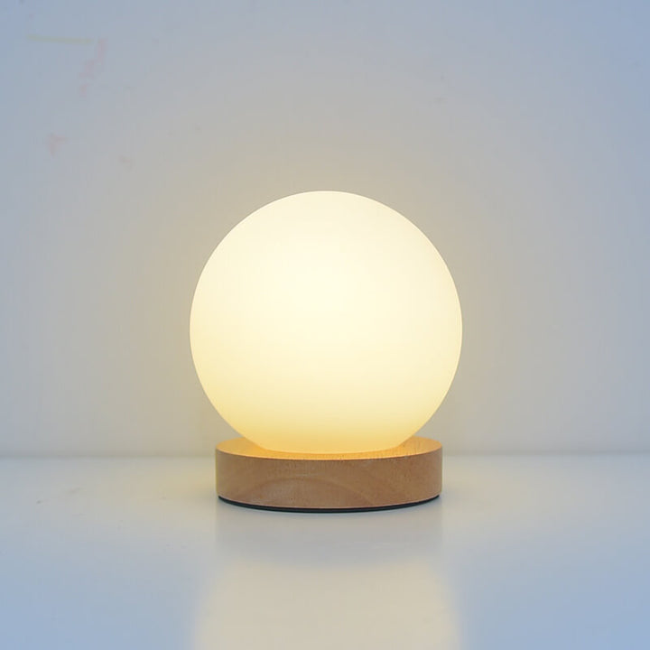 Nowoczesna Minimalistyczna Okrągła Lampa Nocna LED z USB, Ładowalna