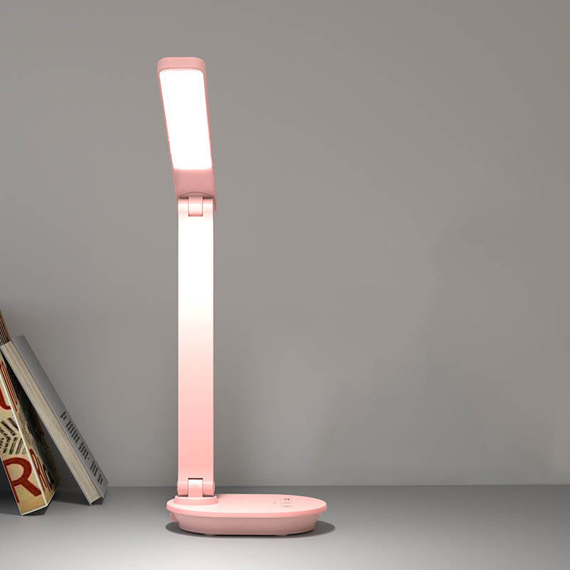 Nowoczesna podwójna składana lampa biurkowa LED do pielęgnacji oczu, bezprzewodowa, ładowalna