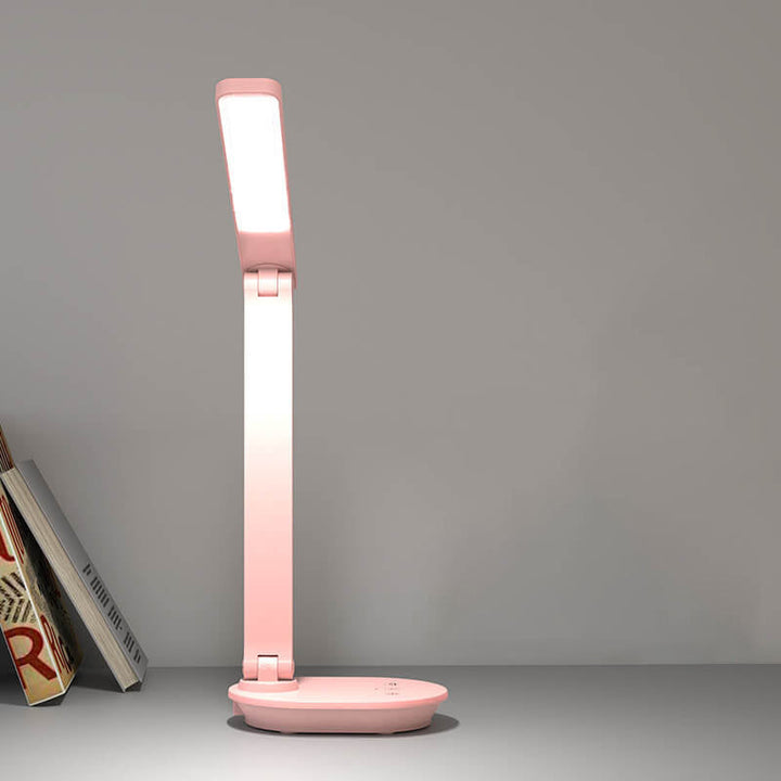 Nowoczesna podwójna składana lampa biurkowa LED do pielęgnacji oczu, bezprzewodowa, ładowalna