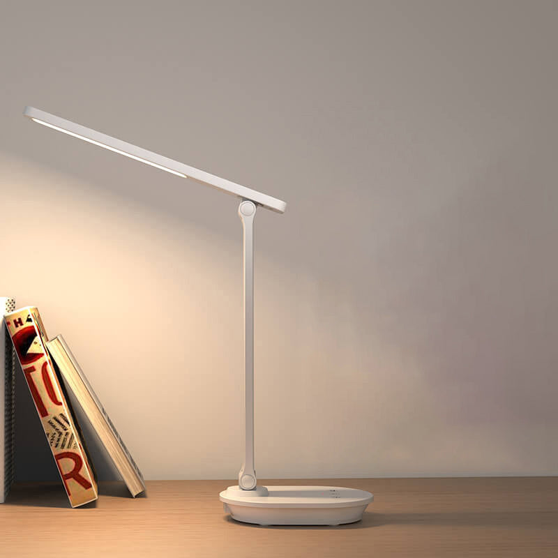 Nowoczesna podwójna składana lampa biurkowa LED do pielęgnacji oczu, bezprzewodowa, ładowalna