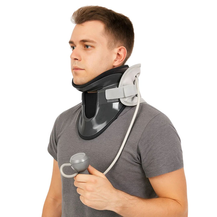 SpineEase | Kołnierz Traction dla Szyi – Retraktor Szyjny do Dekompresji Kręgosłupa, Wsparcie Nerwów i Postawy – Pomoc w Ulgach Bólu Szyi