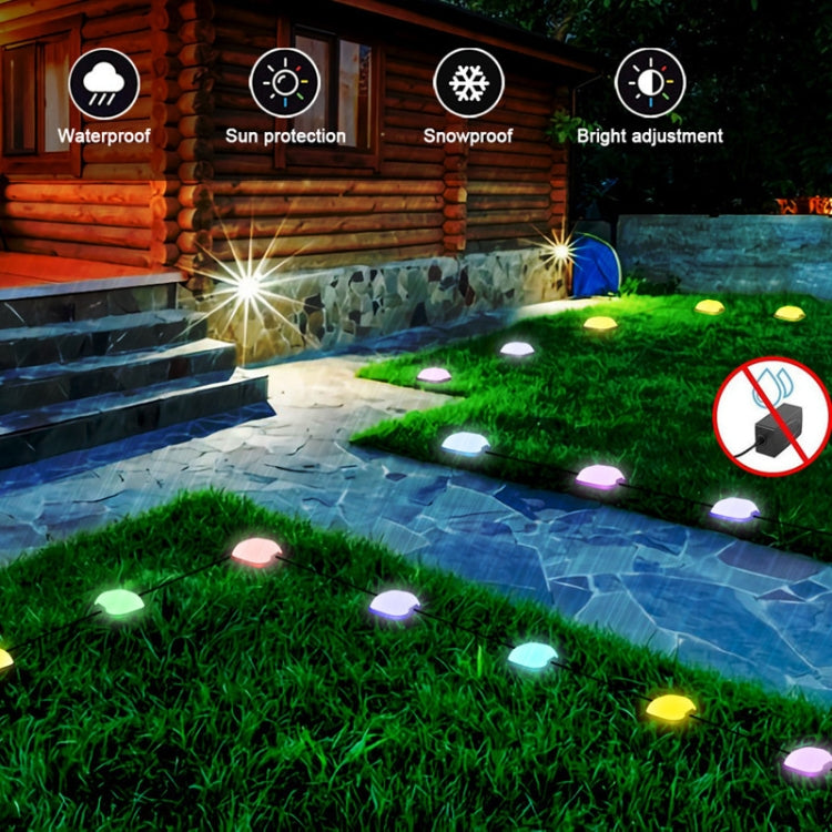 CP01 Zewnętrzna WIFI Inteligentna Lampa Ogrodowa z Kontrolą APP Synchronizacja Muzyki Zewnętrzne Lampy Gruntowe (Wtyczka US)