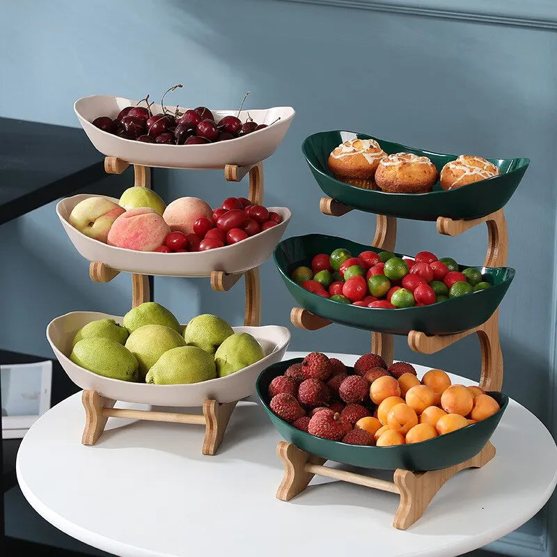 FruitTower - Elegancki Metalowy Stojak na Owoce