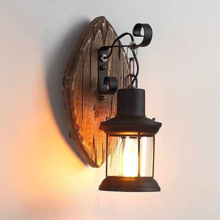 Retro Lampa Lantern Industrialna Lampa Ścienna