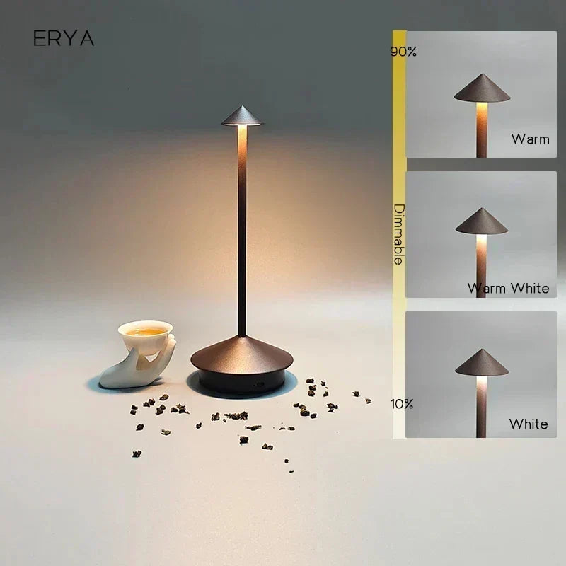 Lampa stołowa z akumulatorem Kreatywna lampa dotykowa LED do jadalni Pina pro Lampa stołowa Hotel Bar Lampa biurowa Lampa dekoracyjna