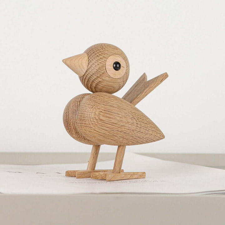 Mały ptaszek mi powiedział, nordycki drewniany ornament
