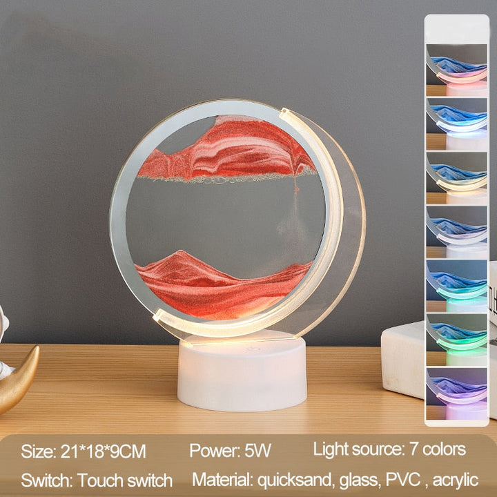 Księżycowy Kształt Nocna Lampa Sand Serenity
