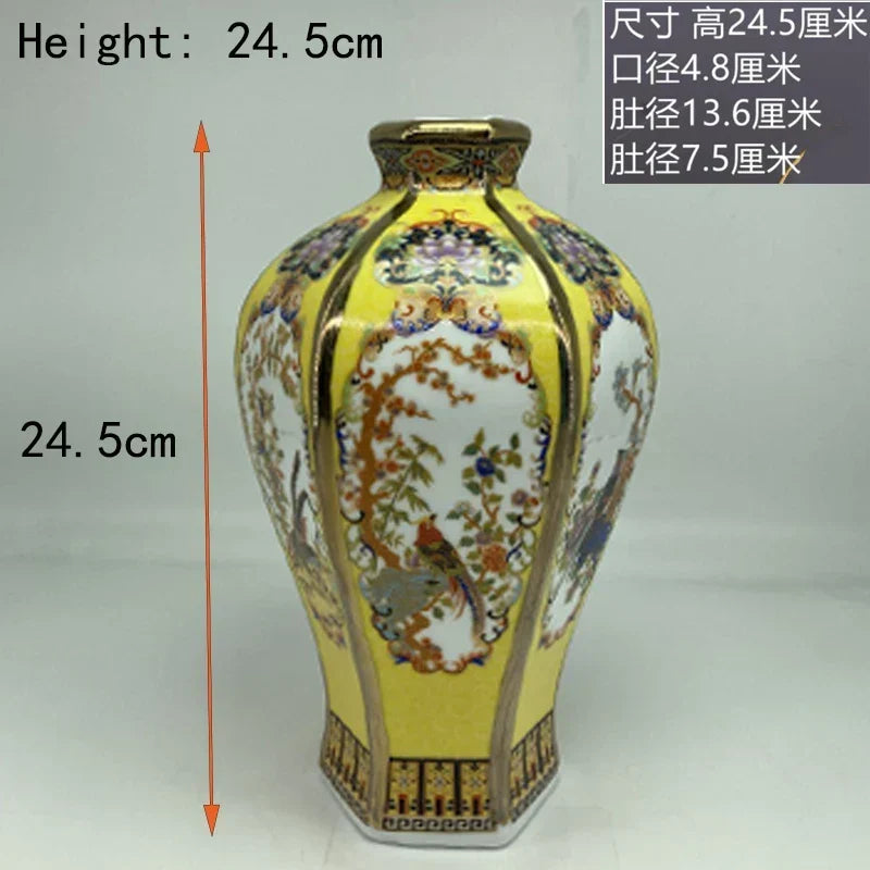 Antyczny Królewski Chiński Wazon Porcelanowy