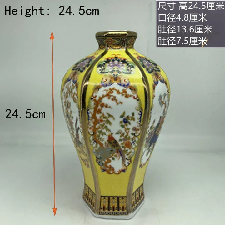 Antyczny Królewski Chiński Wazon Porcelanowy