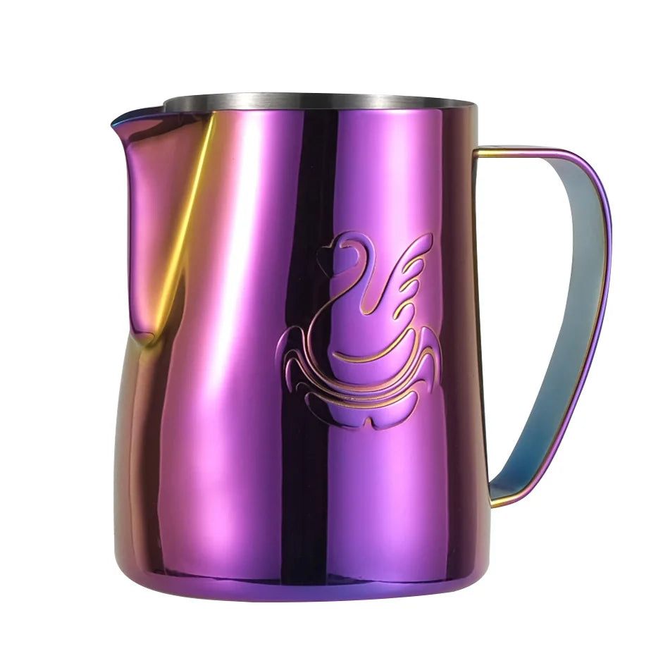 600ml stalowy dzbanek do kawy, spieniacz do mleka, kubek, urządzenie do robienia śmietany, narzędzie do latte art, elegancka łabędź