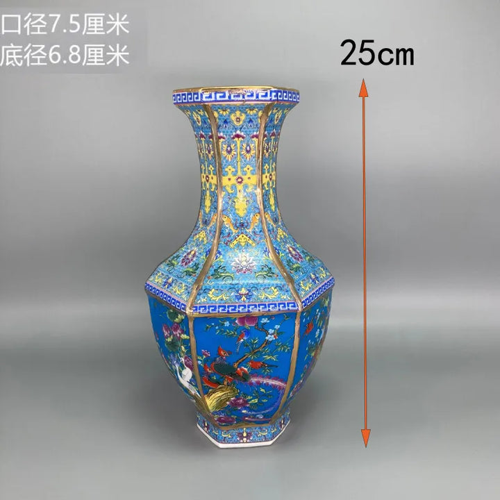 Antyczny Królewski Chiński Wazon Porcelanowy