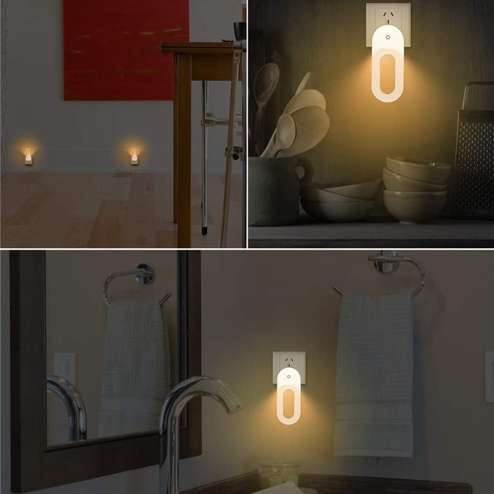 Czujnik Zmierzchowy Gniazdko Oszczędzające Energię Lampa Nocna