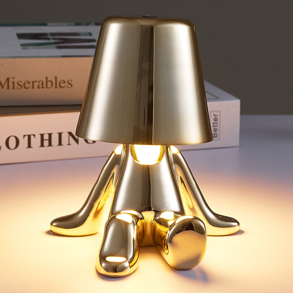 Mały Chłopak Nocna Lampa