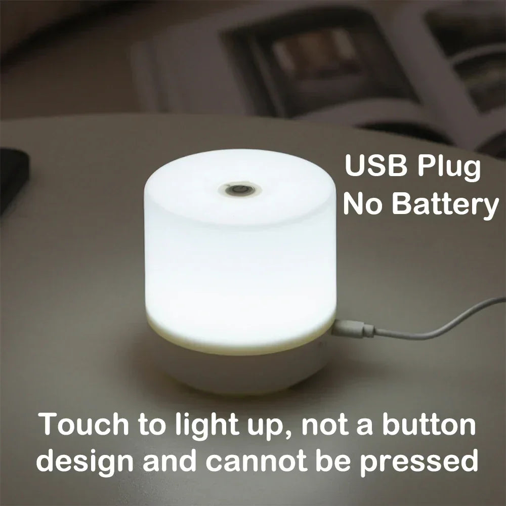 Kreatywna Lampa Nocna USB - Lampka LED z Dotykowym Przyciemnianiem do Sypialni i Akademika