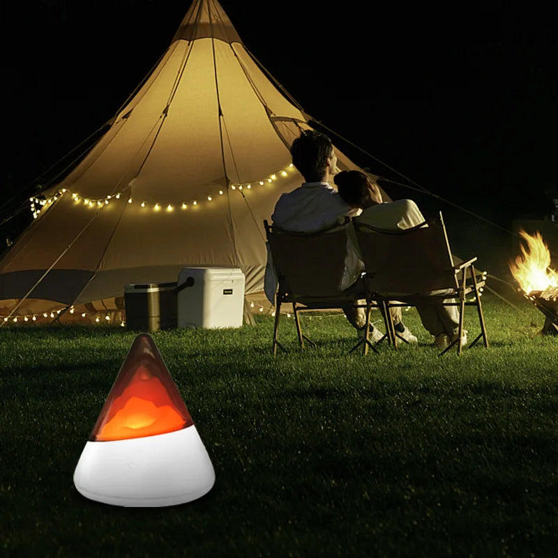 Bezprzewodowa Lampa Nocna LED w Designie Lodowca