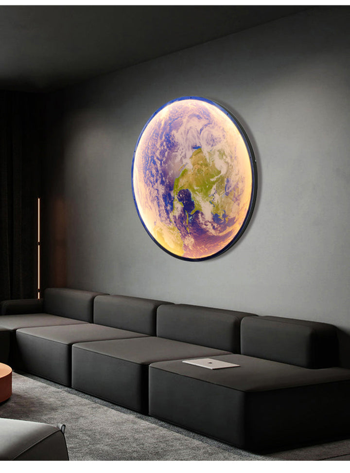 3D LED Lampa Sufitowa lub Ścienna Księżyca lub Ziemi (3 Style) 24CM-80CM
