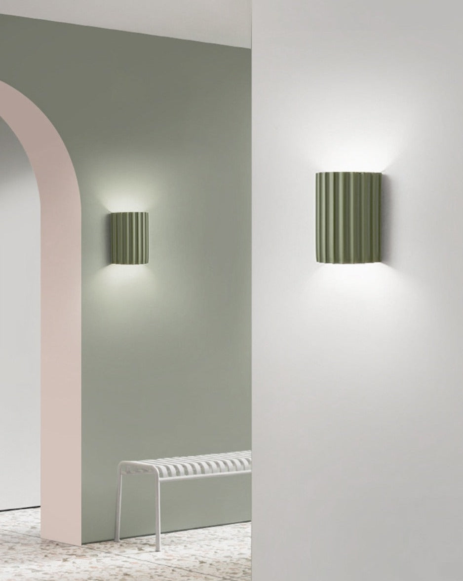 Składana kolorowa lampa LED na ścianę z żywicy