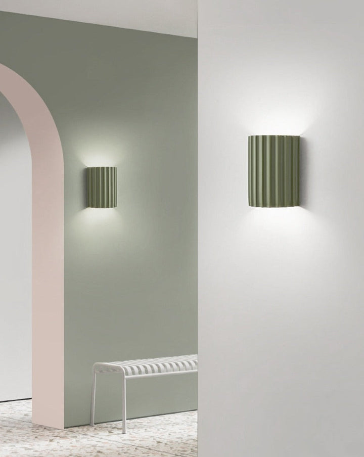 Składana kolorowa lampa LED na ścianę z żywicy