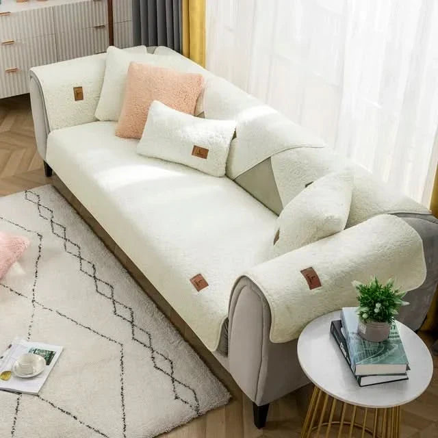 CozyShield - Elegancki i ochronny elastyczny pokrowiec na sofę