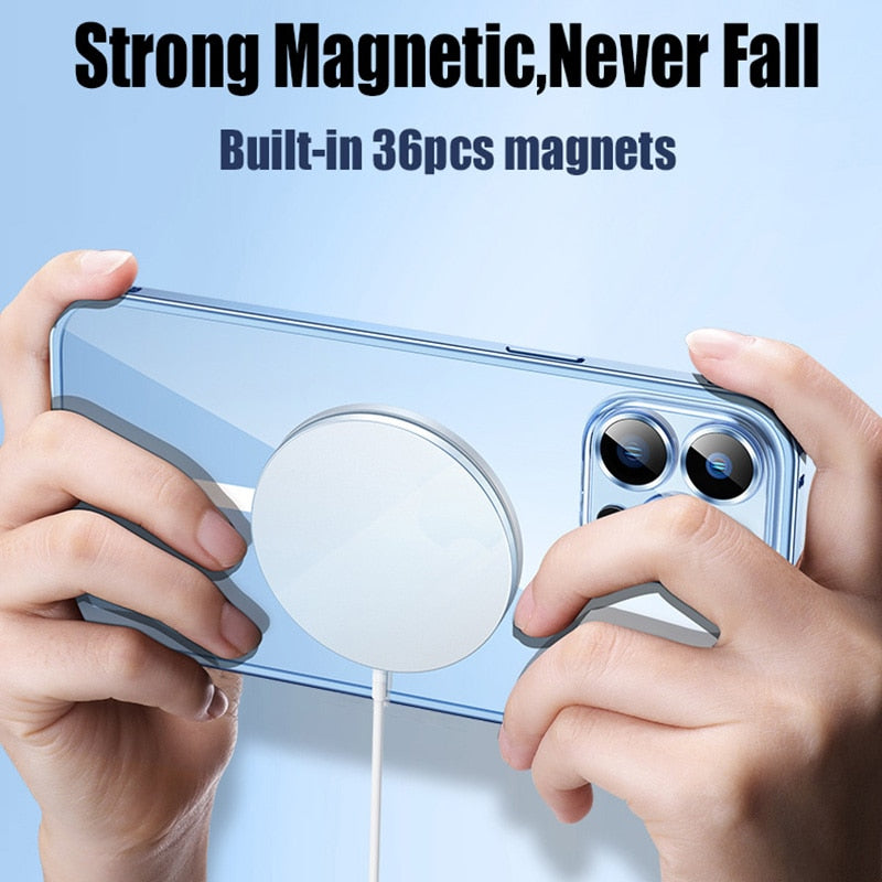 Metalowy Zderzak Aluminiowa Magnetyczna Etui na Telefon