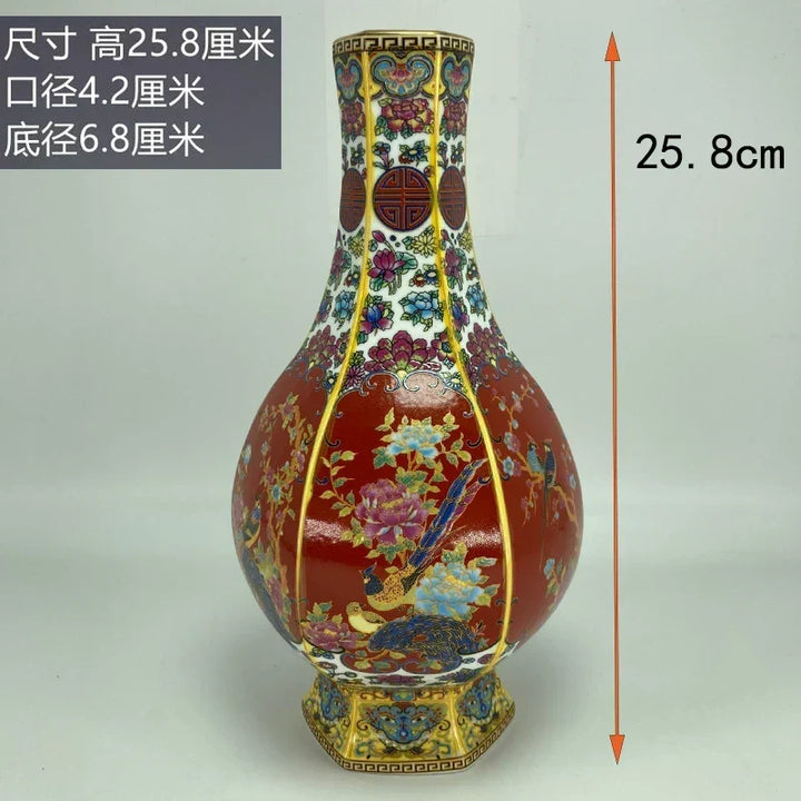 Antyczny Królewski Chiński Wazon Porcelanowy