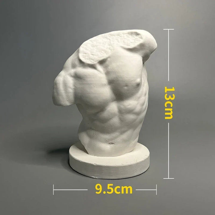Nordycka Statua Postaci w Stylu INS z Gipsu DIY Malowane Akcesoria do Fotografii Dekoracje Stołowe Sztuka Domowa Gipsowa Dekoracja