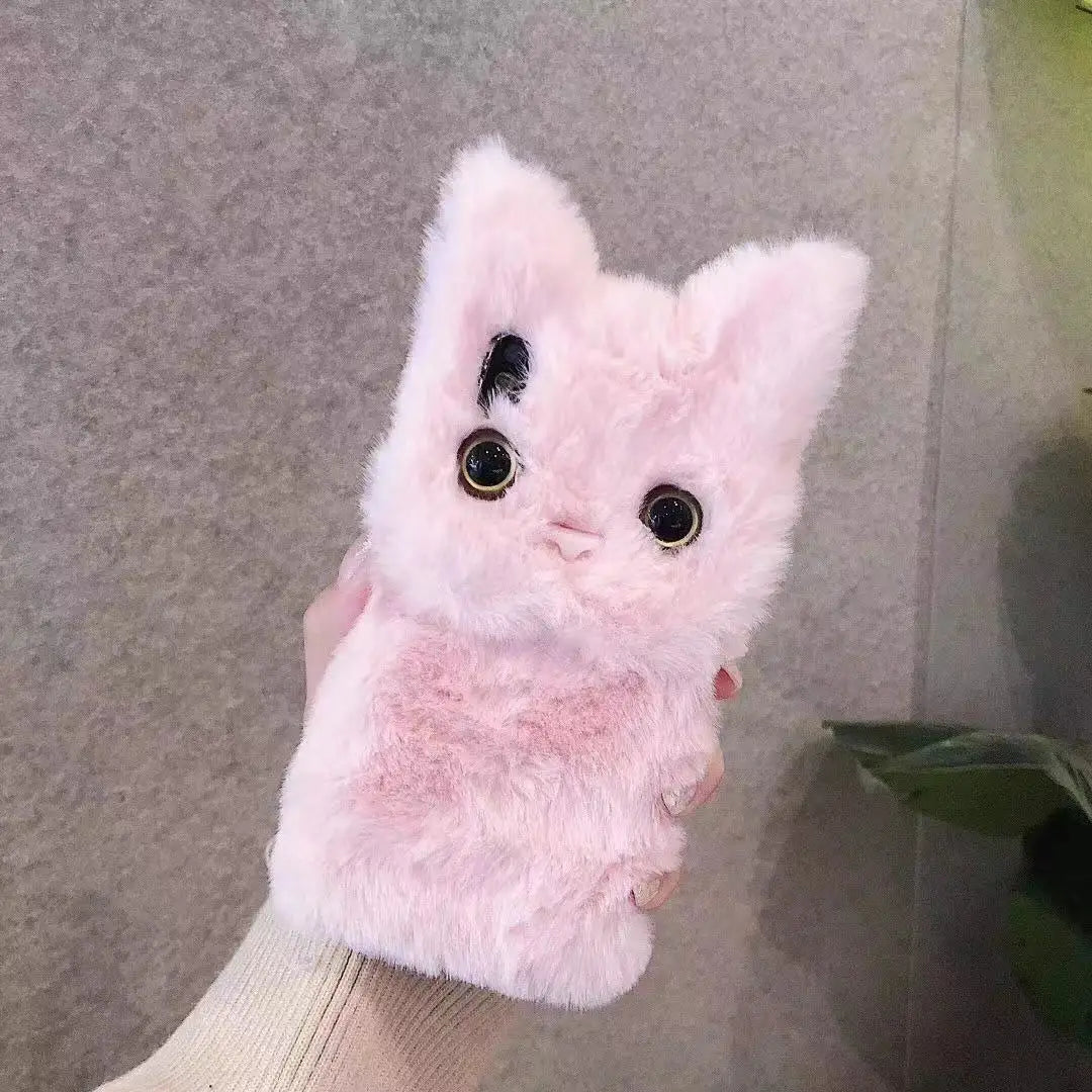 Puszysta Kotka Ciepła Pluszowa Etui na iPhone&