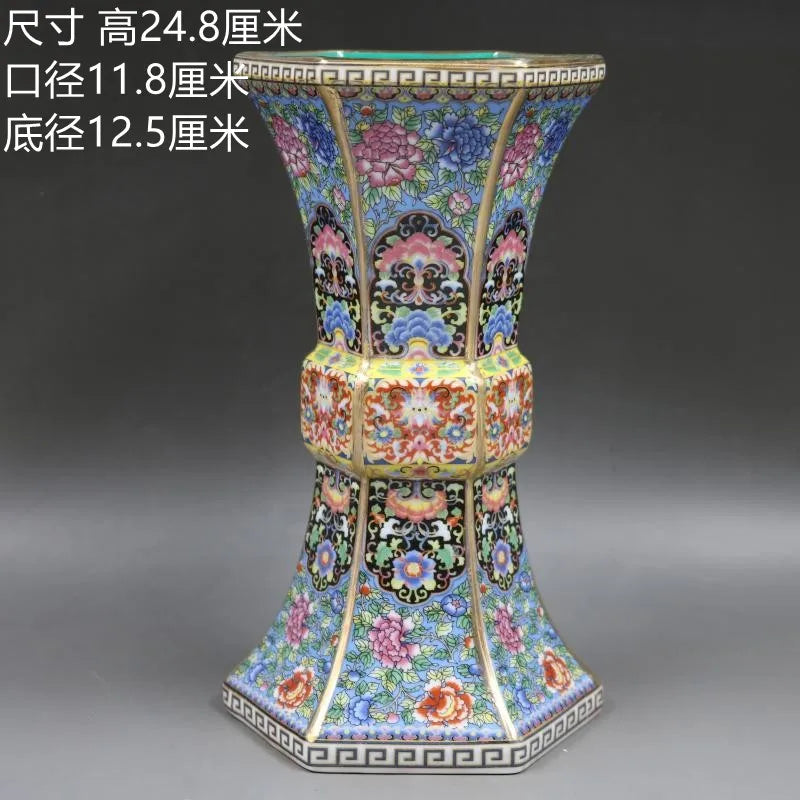 Antyczny Królewski Chiński Wazon Porcelanowy