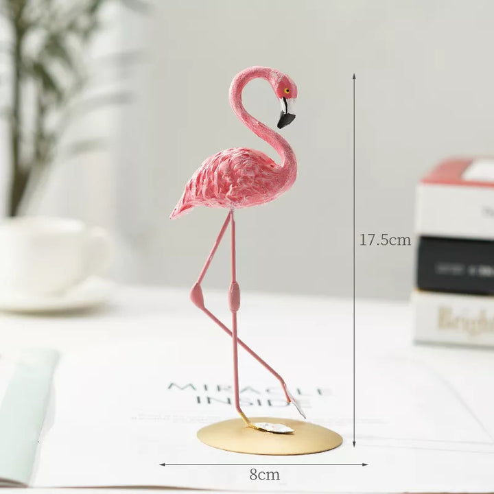 Figurka Flaminga Nordic Figurine Statua Rzeźba Dekoracja do Salonu Biura na Ślub Przyjęcie Ornamenty Dekoracja Domowa Akcesoria