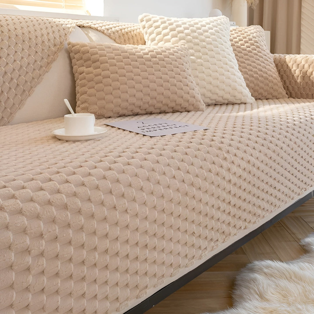 Luksusowa Pokrywa na Sofę z Aksamitnego Materiału - VeluLuxe |