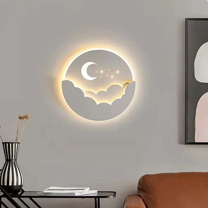 Magiczna Lampa LED na Ścianę – Nocna Lampa Księżyca i Gwiazd
