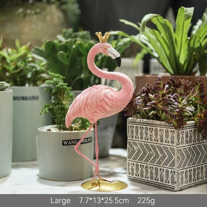 Figurka Flaminga Nordic Figurine Statua Rzeźba Dekoracja do Salonu Biura na Ślub Przyjęcie Ornamenty Dekoracja Domowa Akcesoria