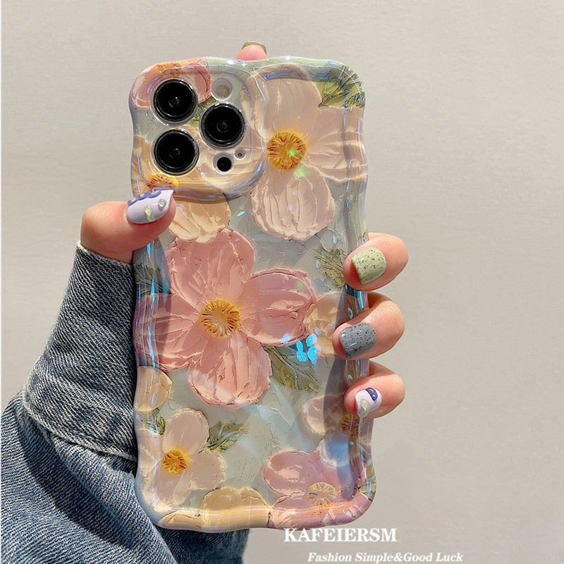 Etui na iPhone z kwiatowym wzorem Blossom Glow