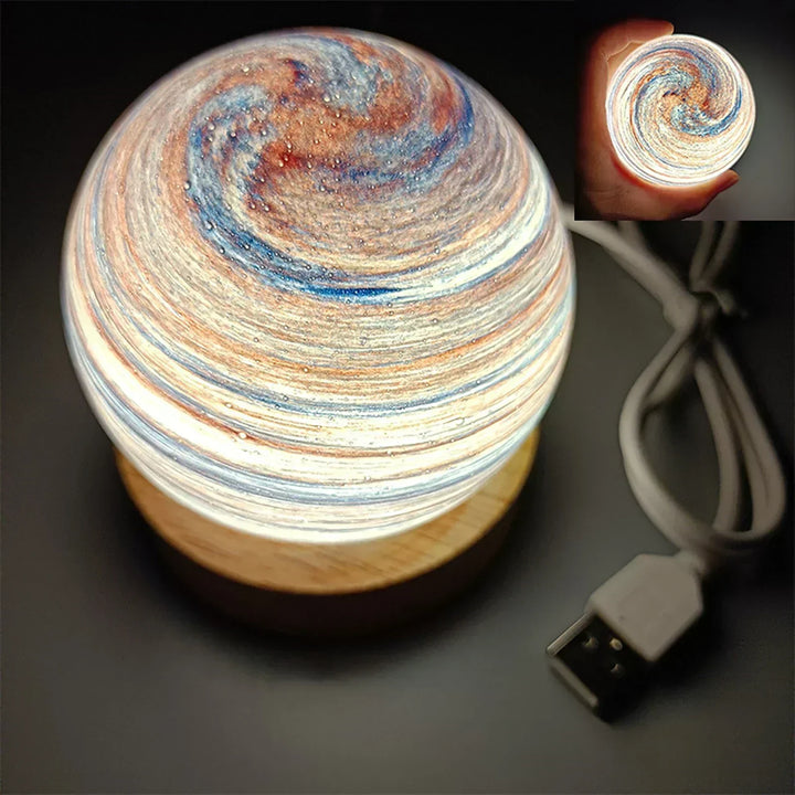 CosmicGlow - Mini lampki nocne 3D - dekoracja solarna LED - galaktyczna atmosfera