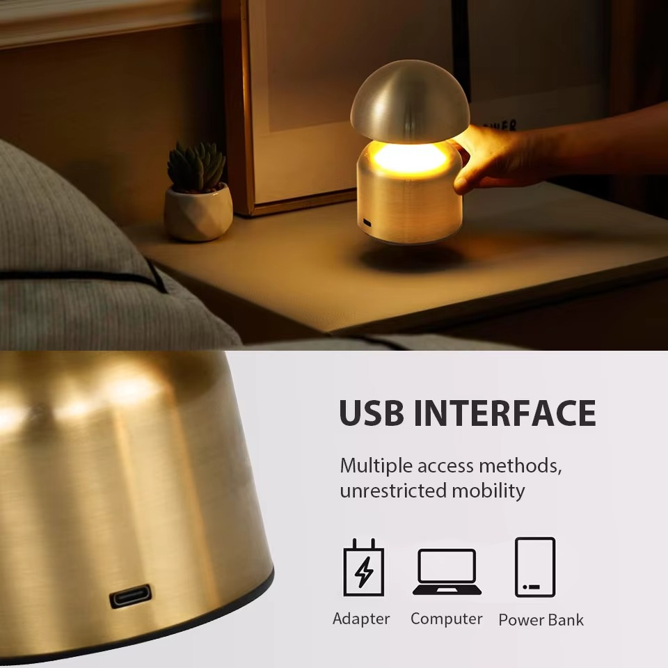 Wszechstronna Lampa Nocna LED z Dotykowym Sterowaniem - 3 Kolory, Przyciemniana