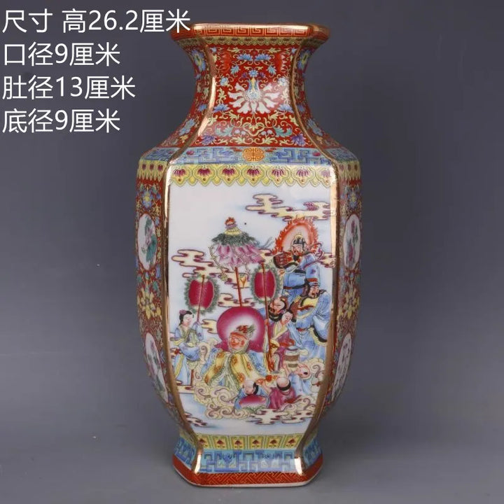 Antyczny Królewski Chiński Wazon Porcelanowy