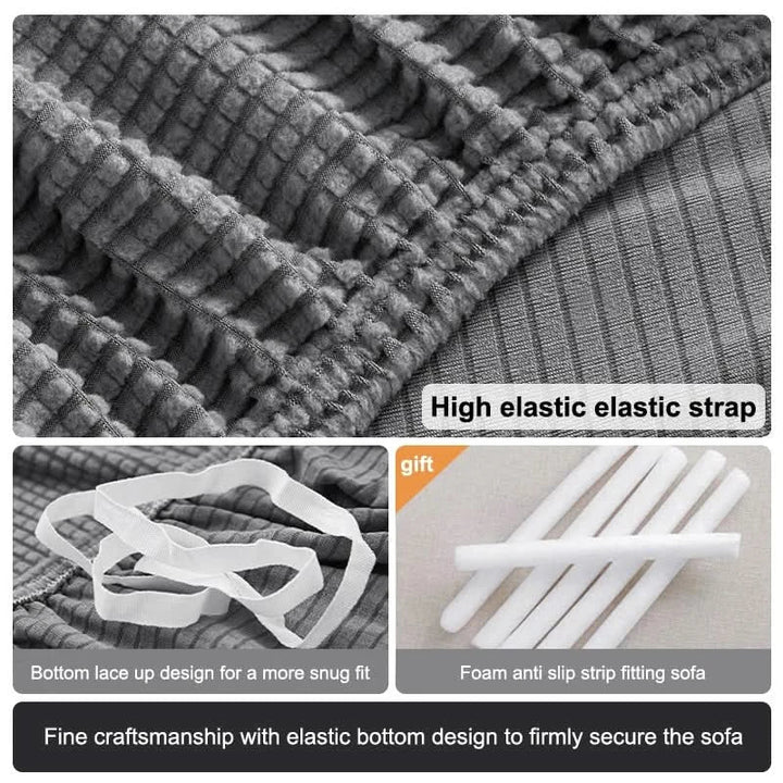 CushionWrap - Elastyczne, antypoślizgowe pokrowce na sofy
