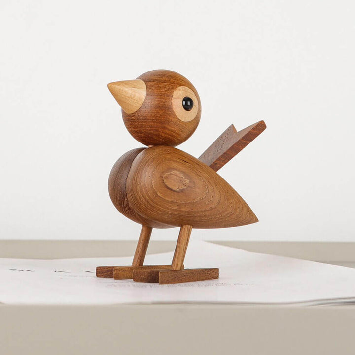 Mały ptaszek mi powiedział, nordycki drewniany ornament