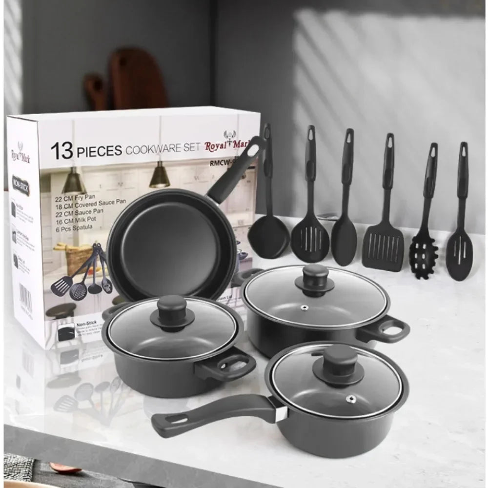 CulinaryEssentials | Zestaw garnków 13 elementów