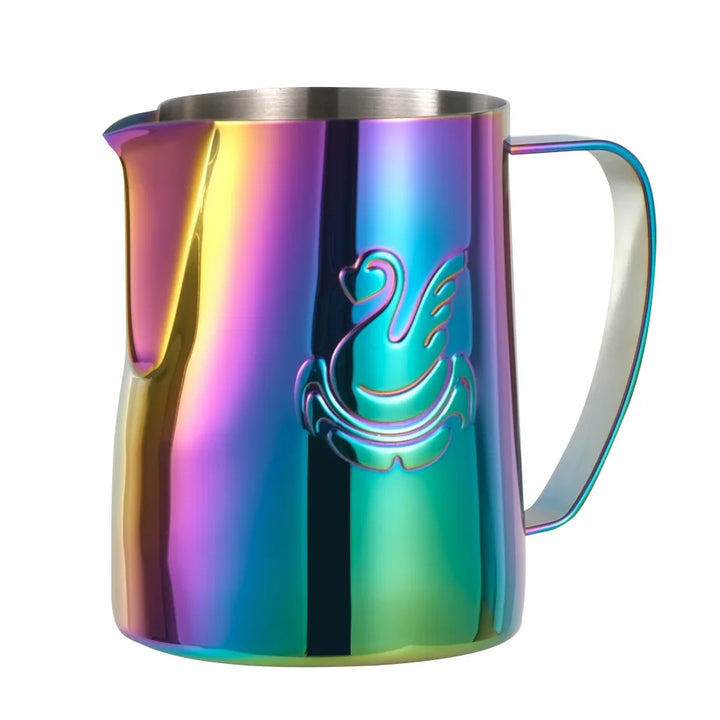 600ml stalowy dzbanek do kawy, spieniacz do mleka, kubek, urządzenie do robienia śmietany, narzędzie do latte art, elegancka łabędź