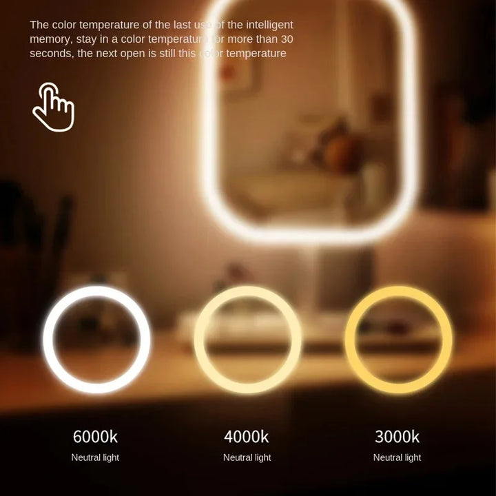 Lustro LED do makijażu Lumiéra | 3 kolory światła | Sterowanie dotykowe | Nowoczesny design