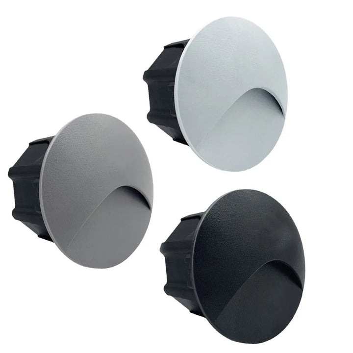 Nowoczesna wodoodporna lampa LED wpuszczana IP65 do oświetlenia zewnętrznego - 3W wbudowana lampa schodowa i balkonowa