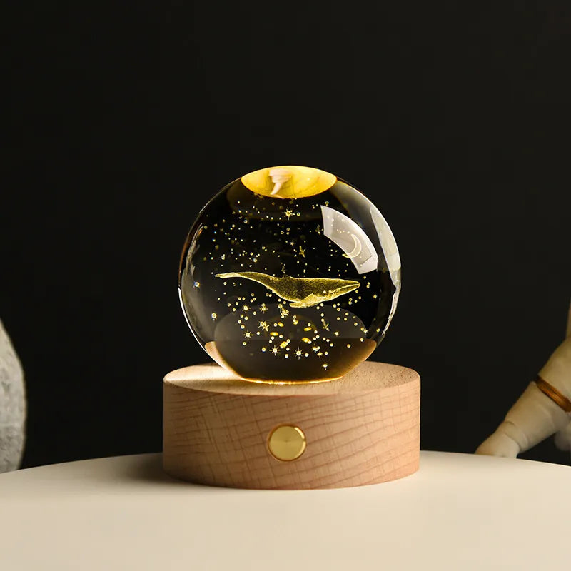Świecące 3D Kryształowe Lampy Nocne – Unikalne Prezenty na Każdą Okazję