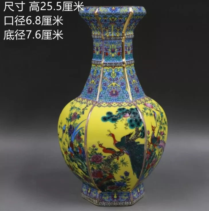 Antyczny Królewski Chiński Wazon Porcelanowy