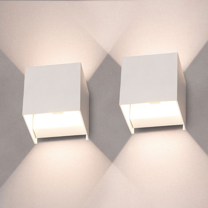 Lampy Ścienne LED Sześcienne | 1+1 Gratis