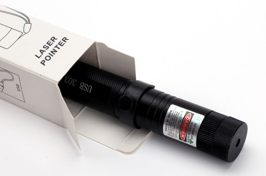 Zelara-Power Laser Pointer 303 - Ładowalny widoczny wskaźnik laserowy USB o dużej mocy