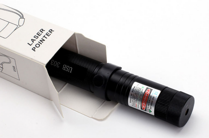 Zelara-Power Laser Pointer 303 - Ładowalny widoczny wskaźnik laserowy USB o dużej mocy